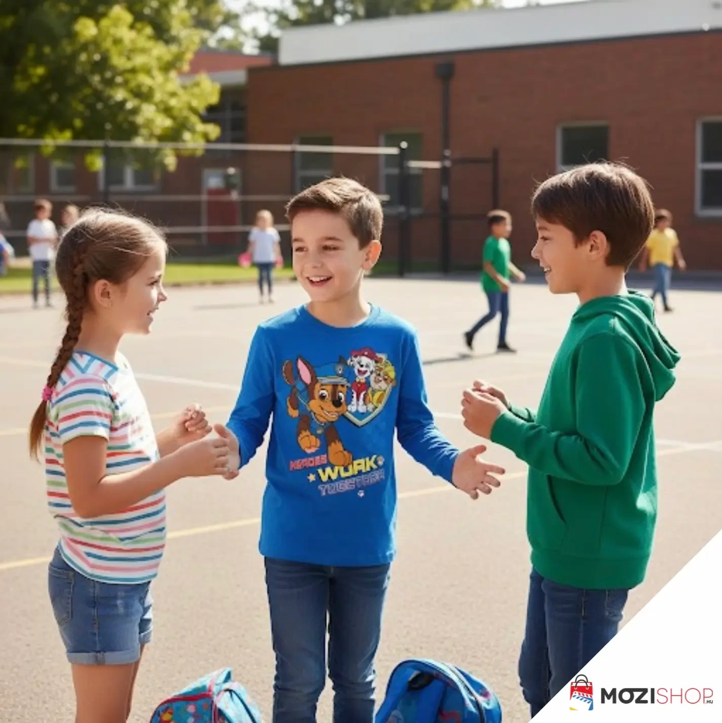 Mancs őrjárat gyerek hosszú ujjú póló 8 év / 128 cm - Work Together