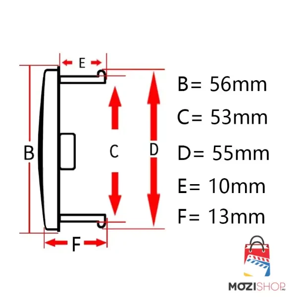 Fekete felniközép kupak szett - 56 mm-es - 53 mm belső átmérővel