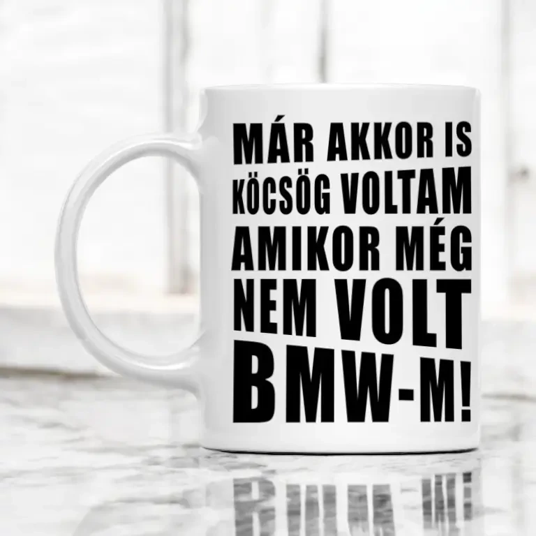 BMW bögre - Köcsög BMW-s