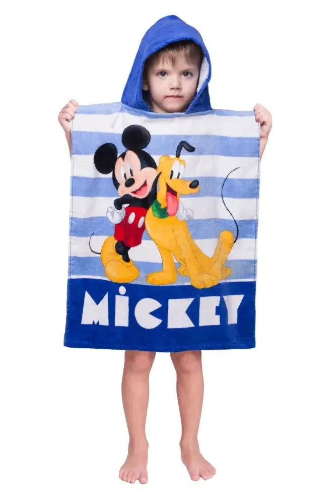 Disney Mickey poncsó törölköző, fürdőlepedő 50x115 cm - Stripe