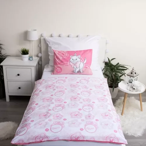 Disney Marie cica gyerek ágyneműhuzat garnitúra - Pink