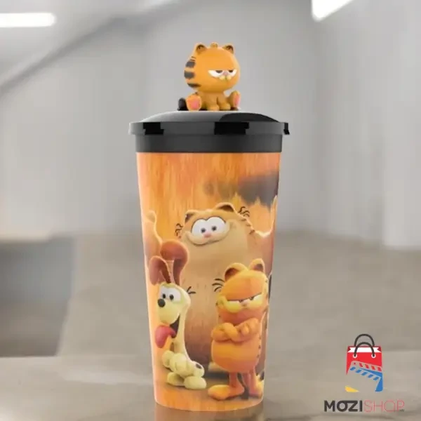 Garfield pohár és Baby Garfield topper, figura