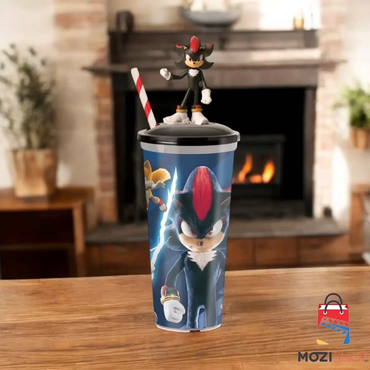 Sonic, a sündisznó 3. pohár és Shadow topper, figura