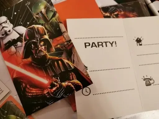 Star Wars party meghívó 6 db-os - Darth Vader és rohamosztagos